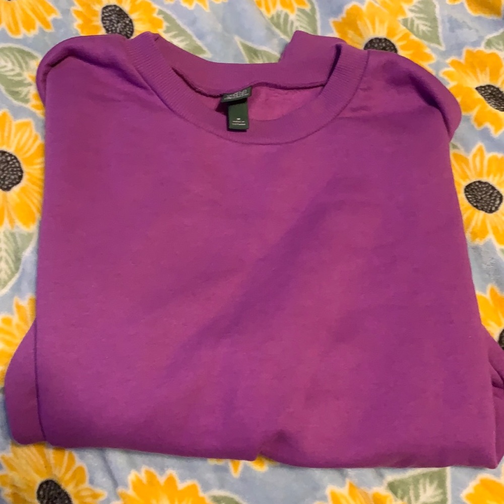 Wild fable cropped purple sweatshirt!